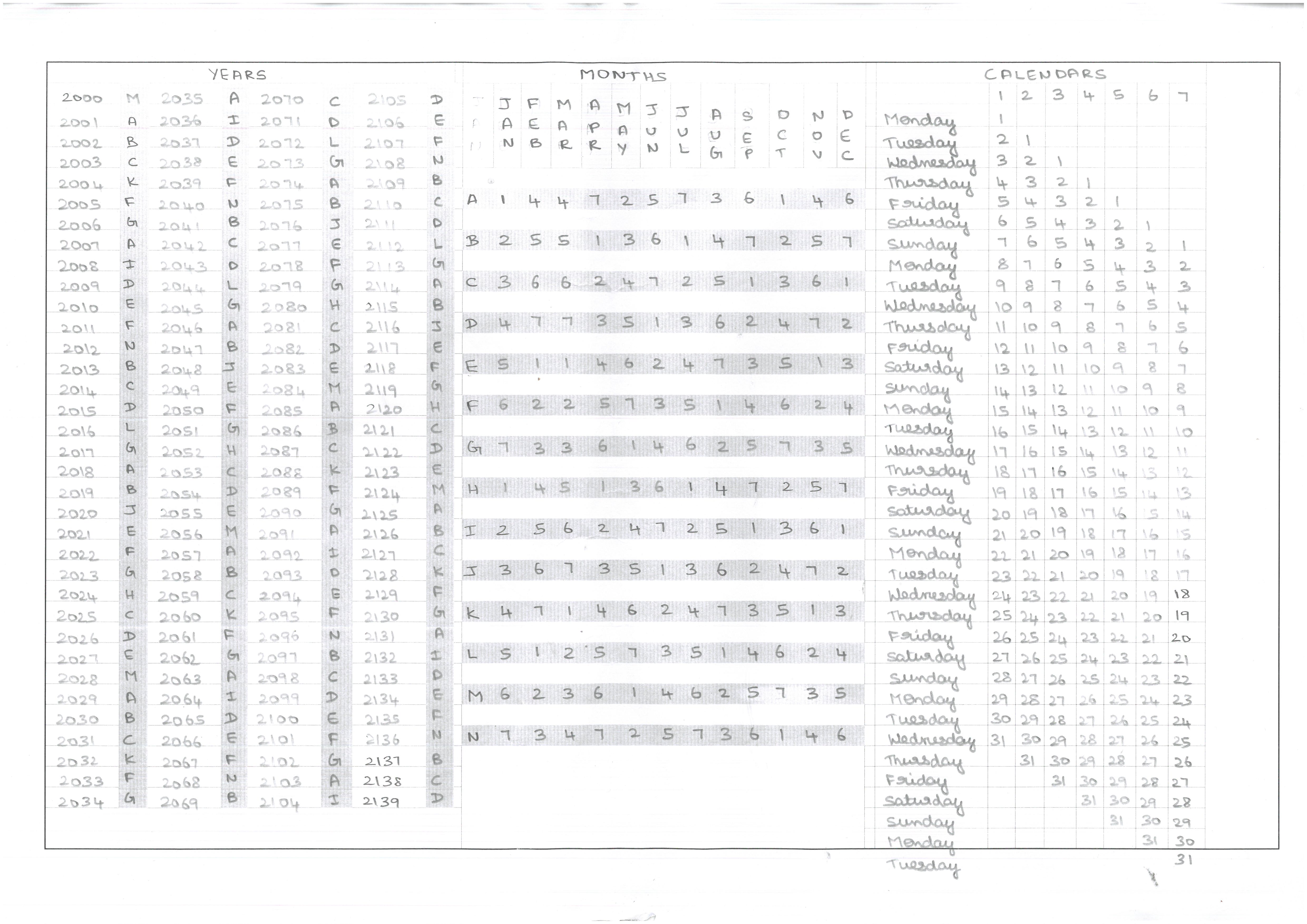 calendar