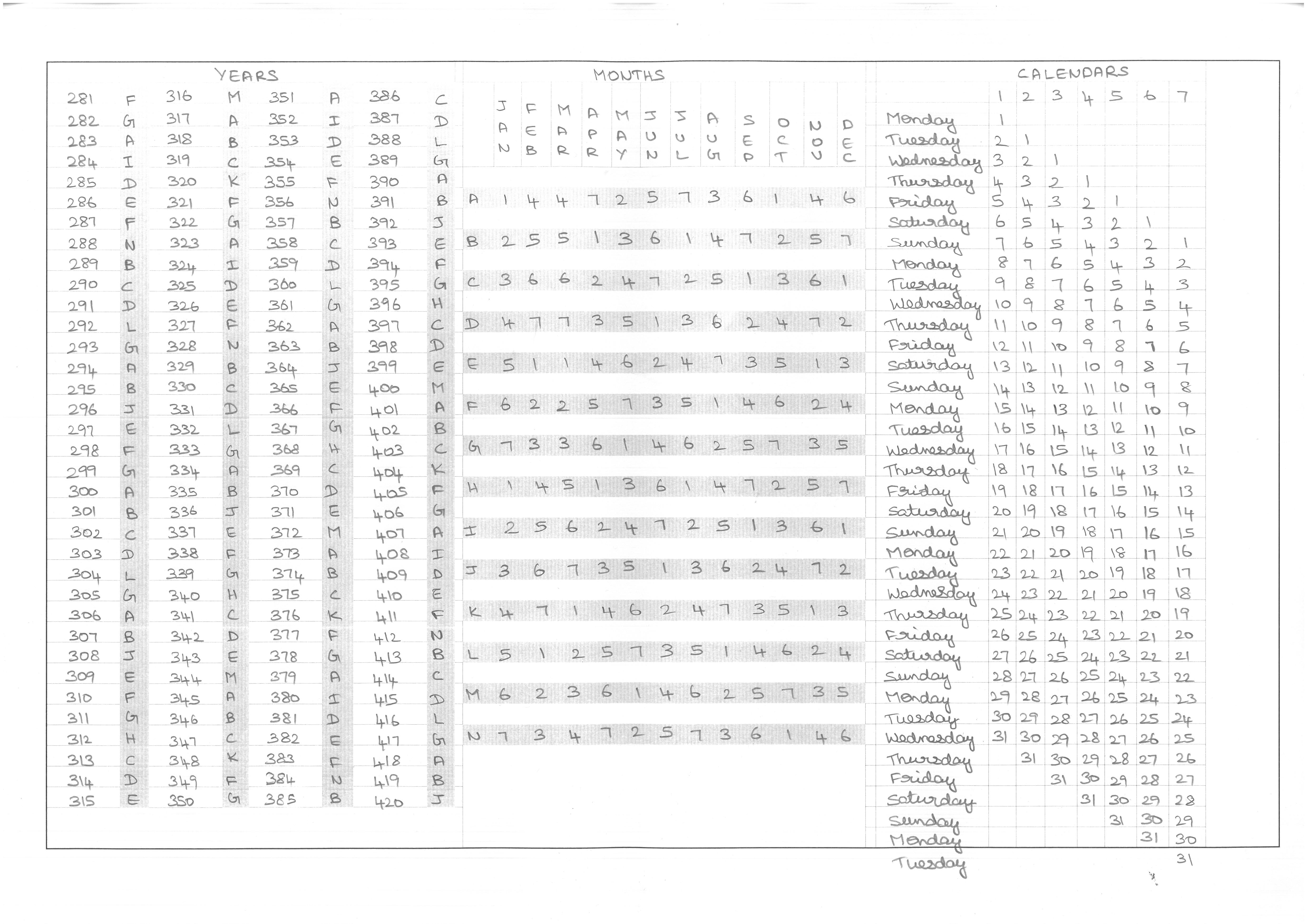calendar